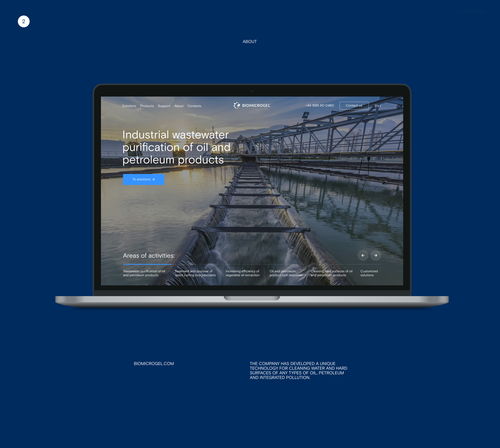 俄羅斯能源清潔公司Biomicrogel網(wǎng)站UI設(shè)計(jì)與武漢網(wǎng)站開發(fā)服務(wù)